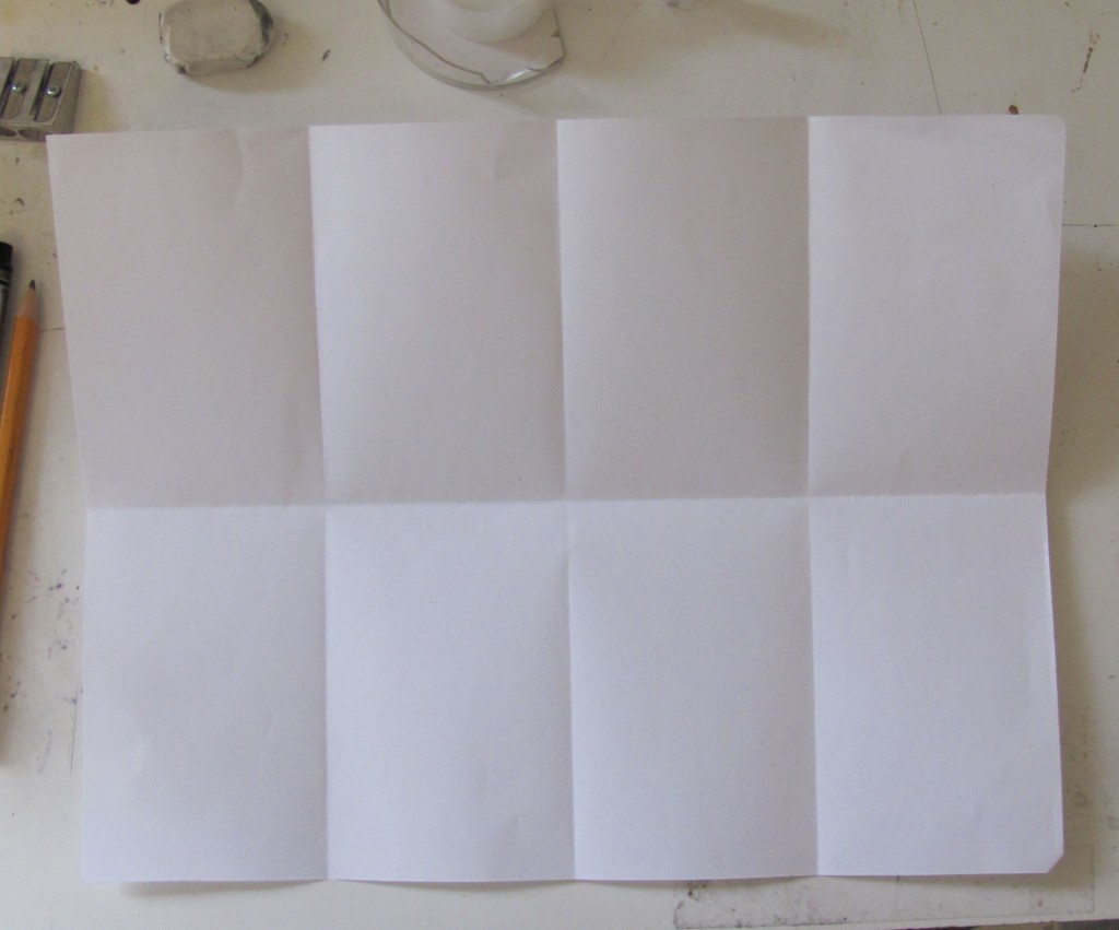 How to Fold a Sheet of Paper into 10 Rectangles 